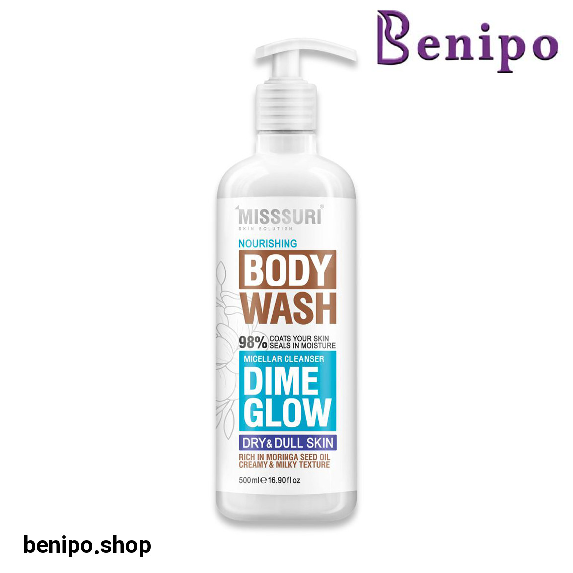 شامپو بدن مناسب پوست خشک حجم 500 میلی لیتر