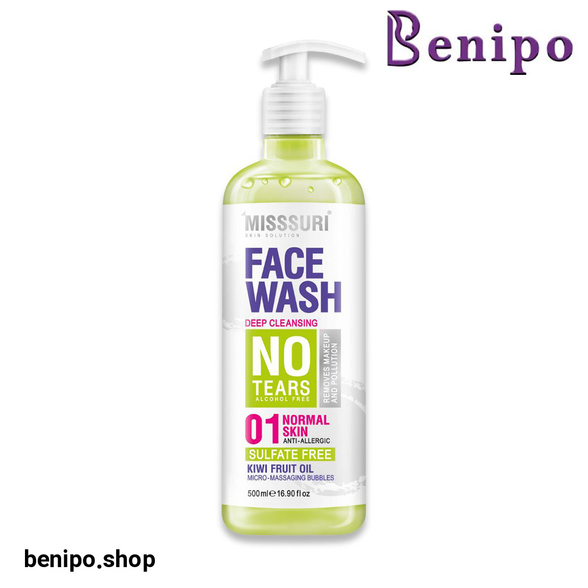 ژل شستشو صورت مناسب پوست معمولی حجم 500 میلی لیتر