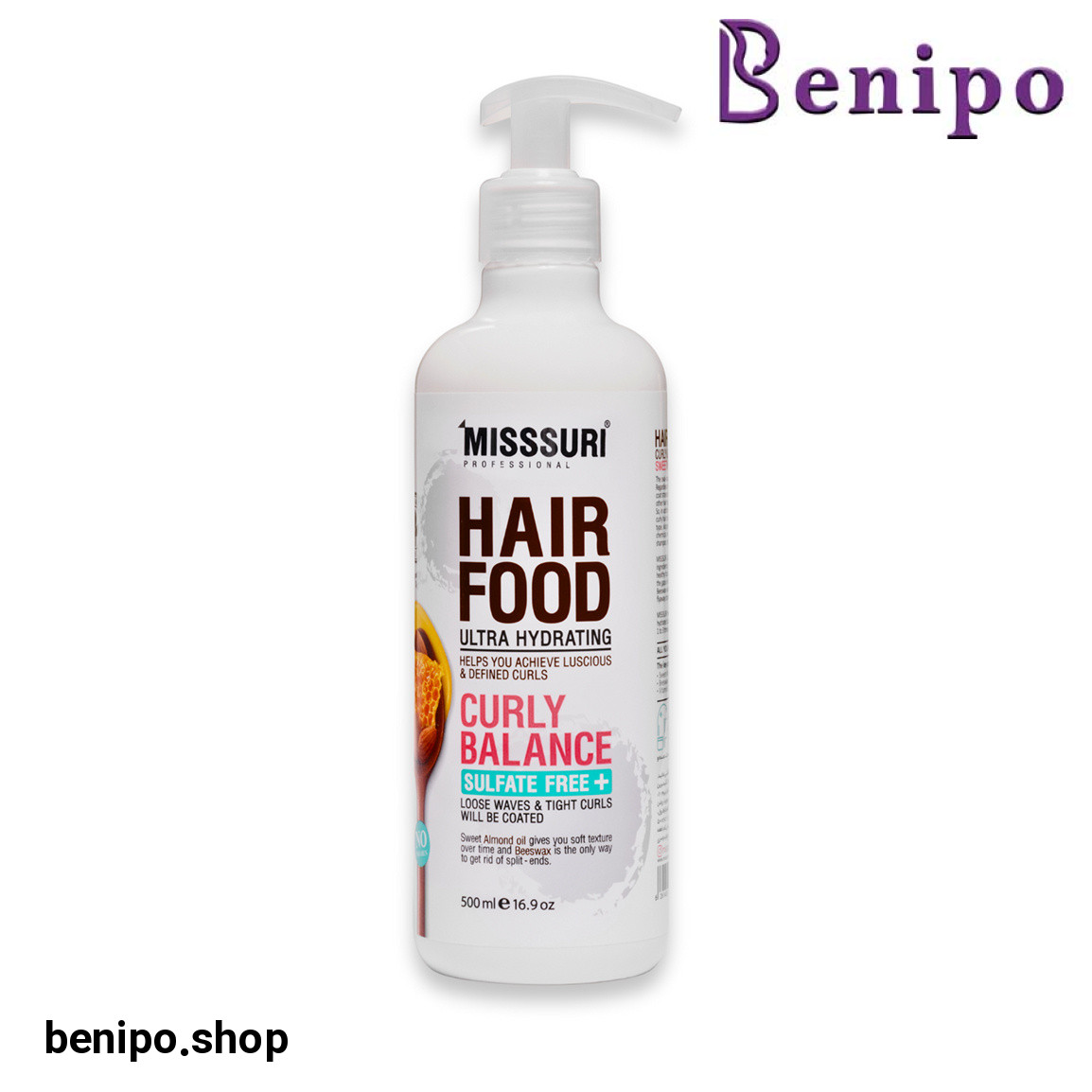 ماسک مرطوب کننده و حالت دهنده موهای فر حجم 500 میل