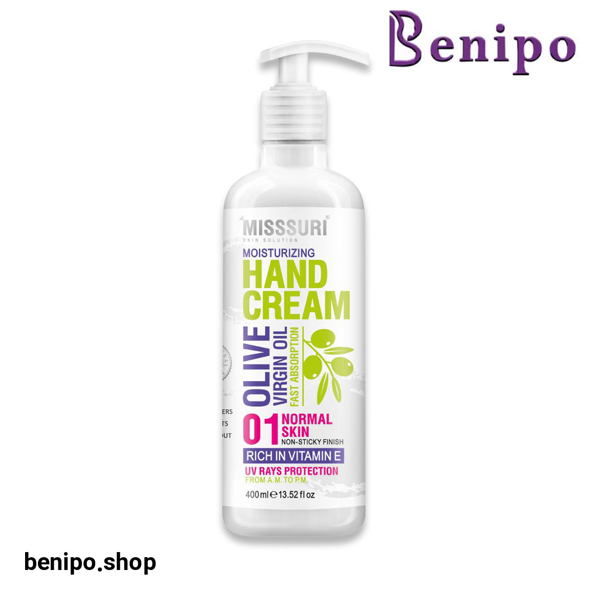 کرم مرطوب کننده دست مناسب پوست معمولی حجم 400 میلی لیتر