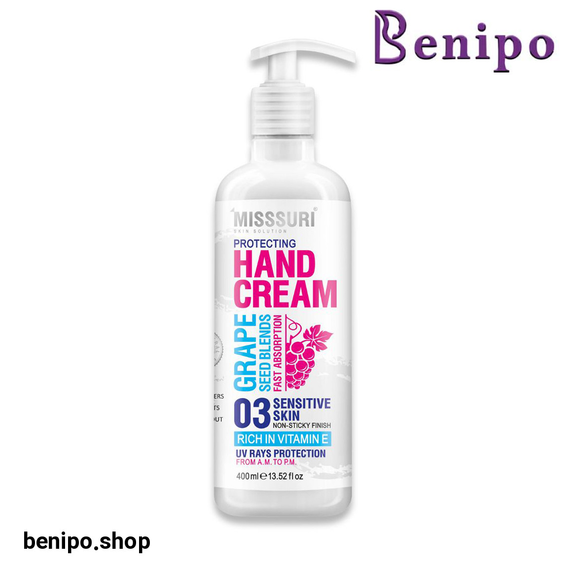 کرم مرطوب کننده دست مناسب پوست حساس حجم 400 میلی لیتر