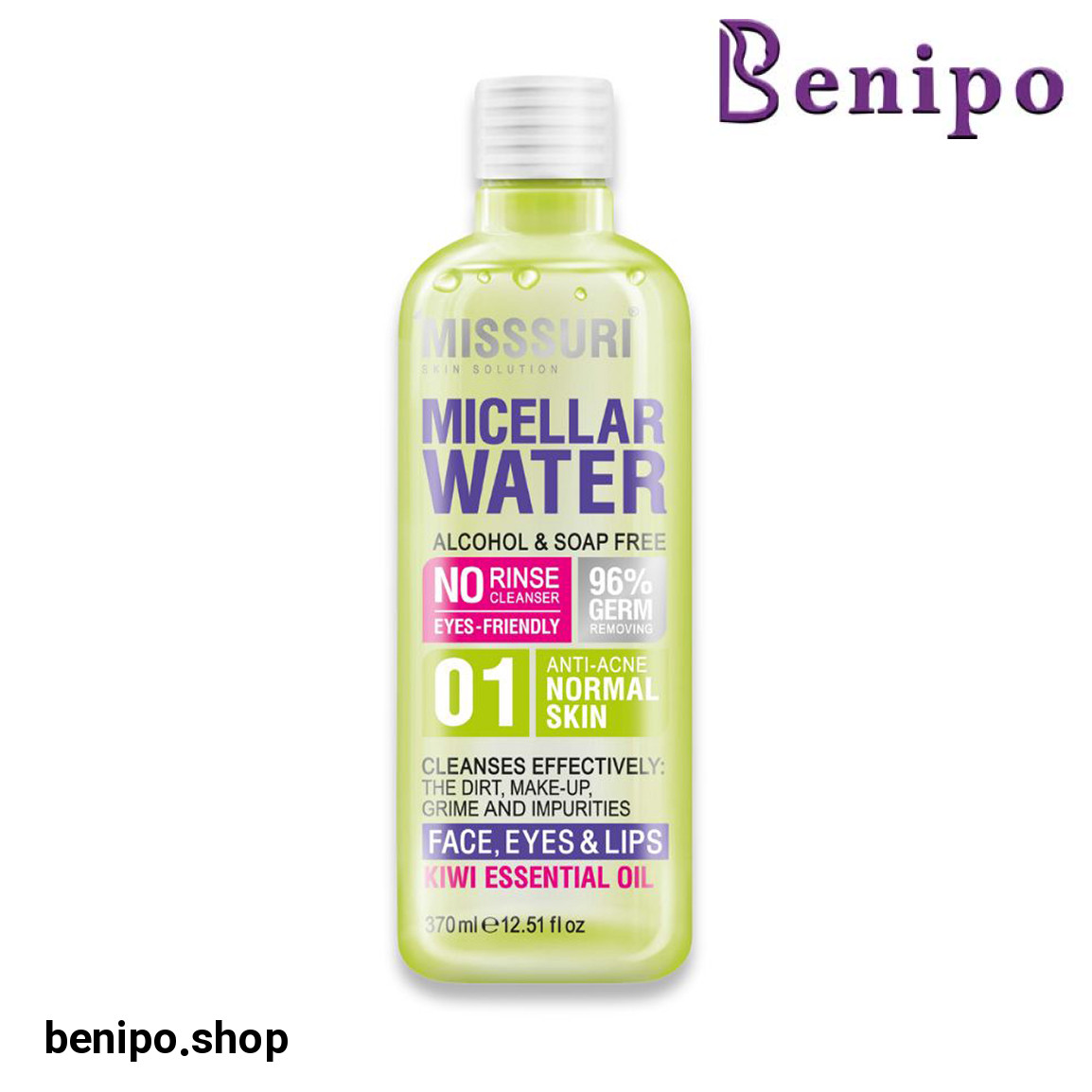 میسلارواتر مناسب پوست معمولی حجم 370 میلی لیتر