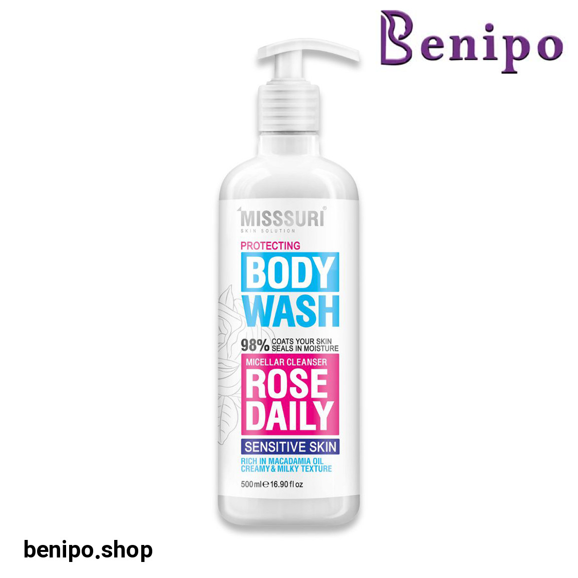 شامپو بدن مناسب پوست حساس حجم 500 میل