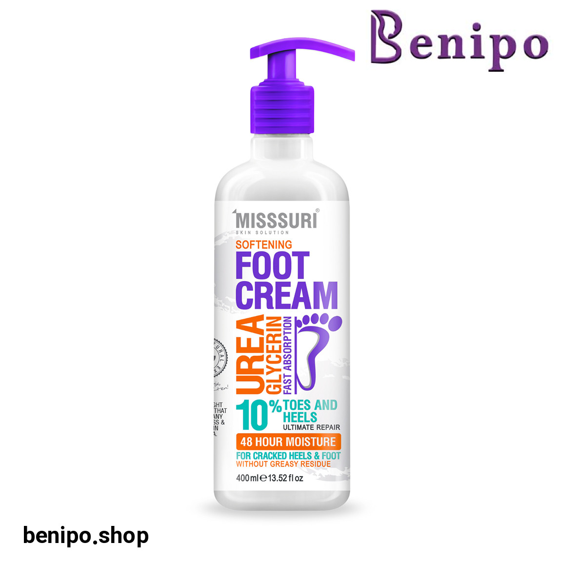 کرم برطرف کننده عمقی ترک پا حجم 400 میلی لیتر