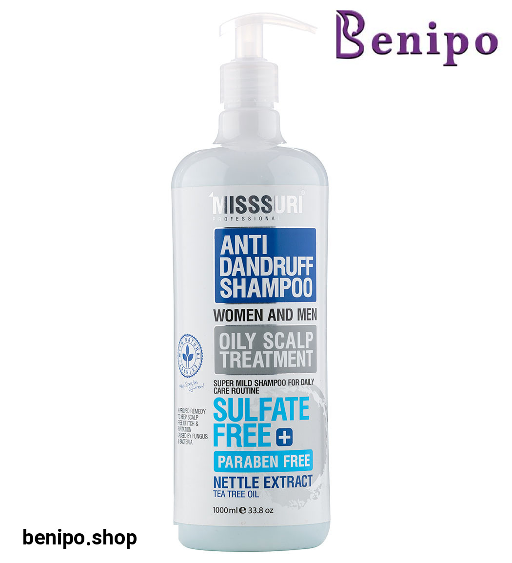 شامپو فاقد سولفات ضد شوره مناسب موی چرب حجم 1000 میل