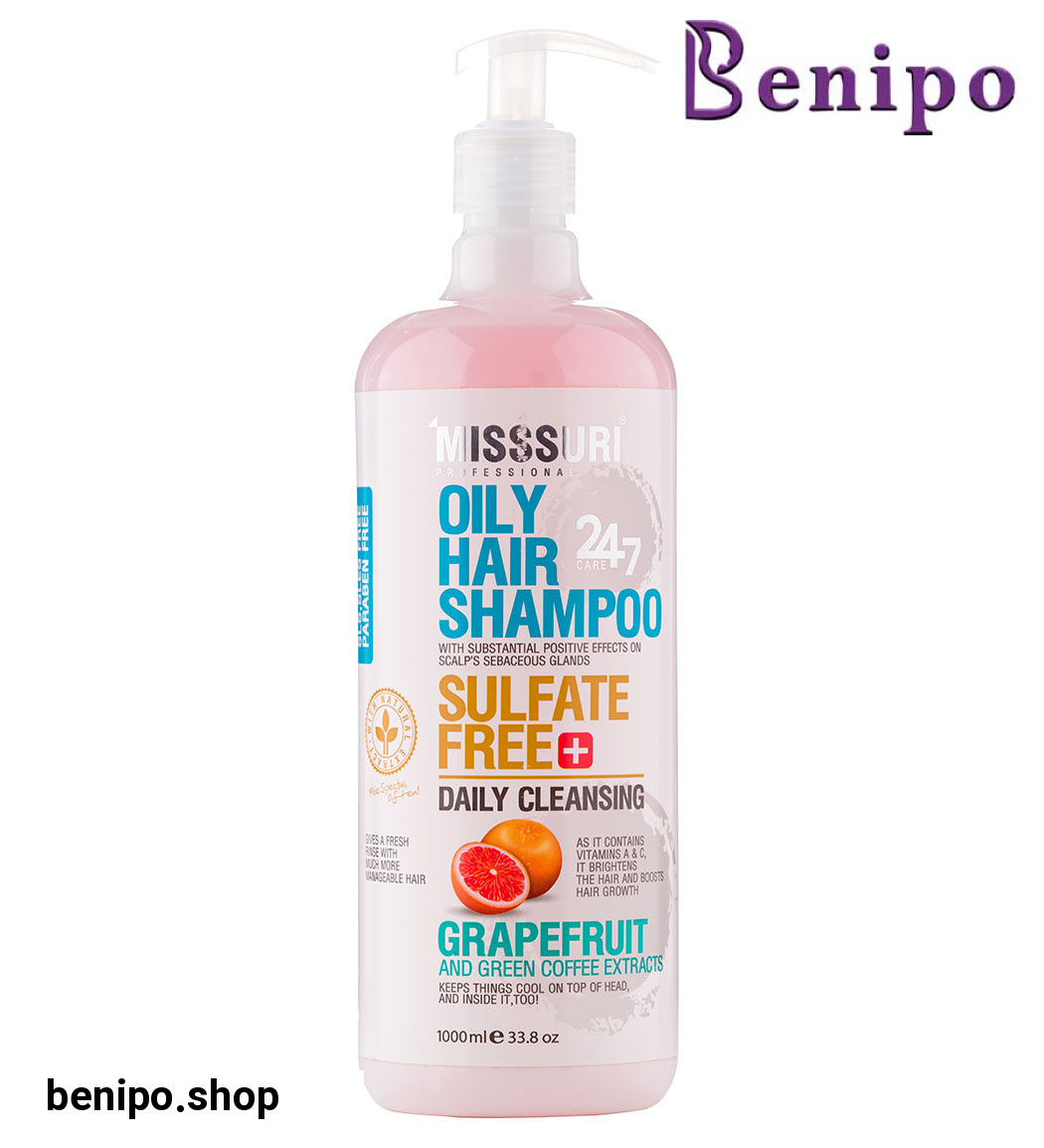 شامپو فاقد سولفات مناسب موهای چرب حجم 1000 میل