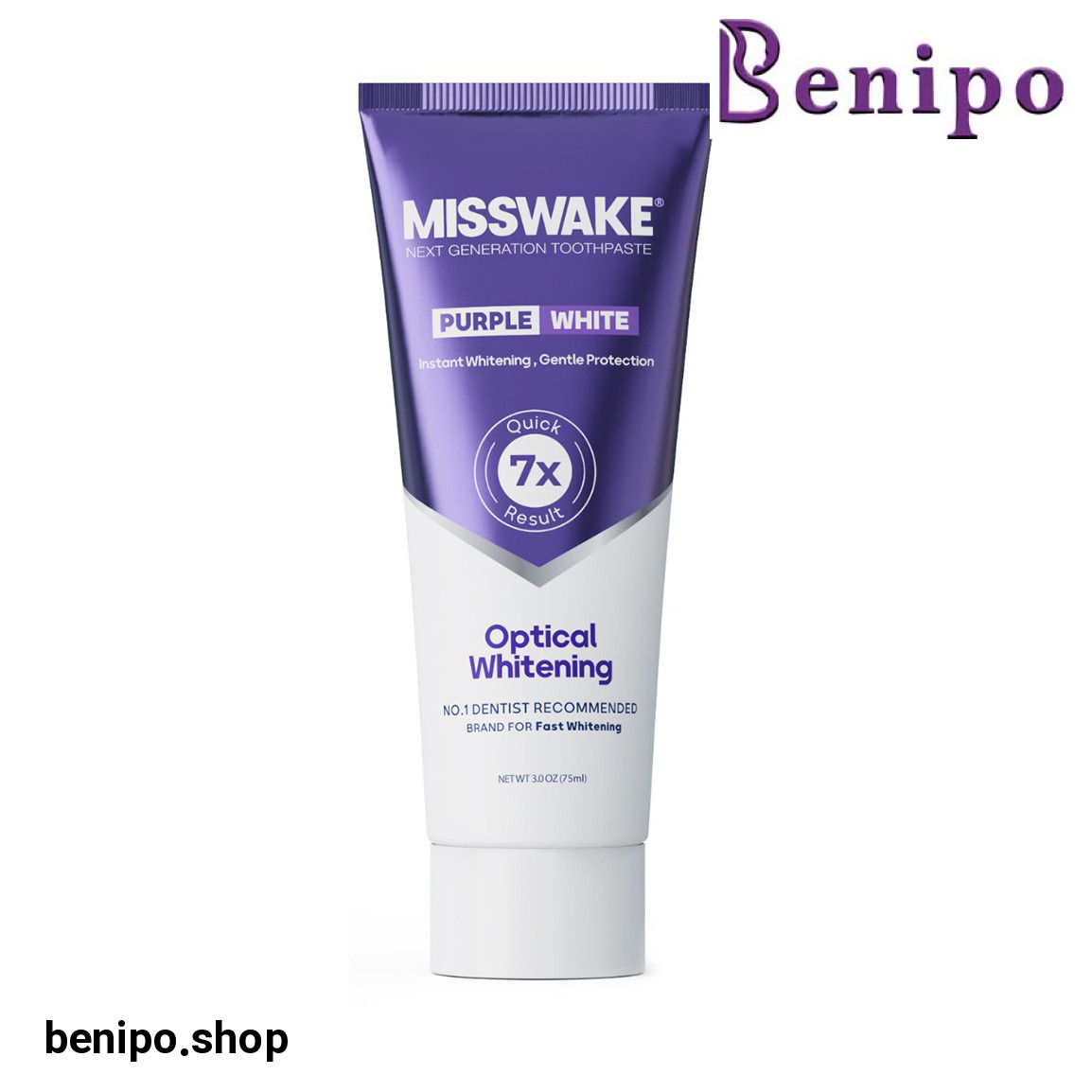 خمیر دندان ضد زردی بنفش حجم 75 میلی لیتر