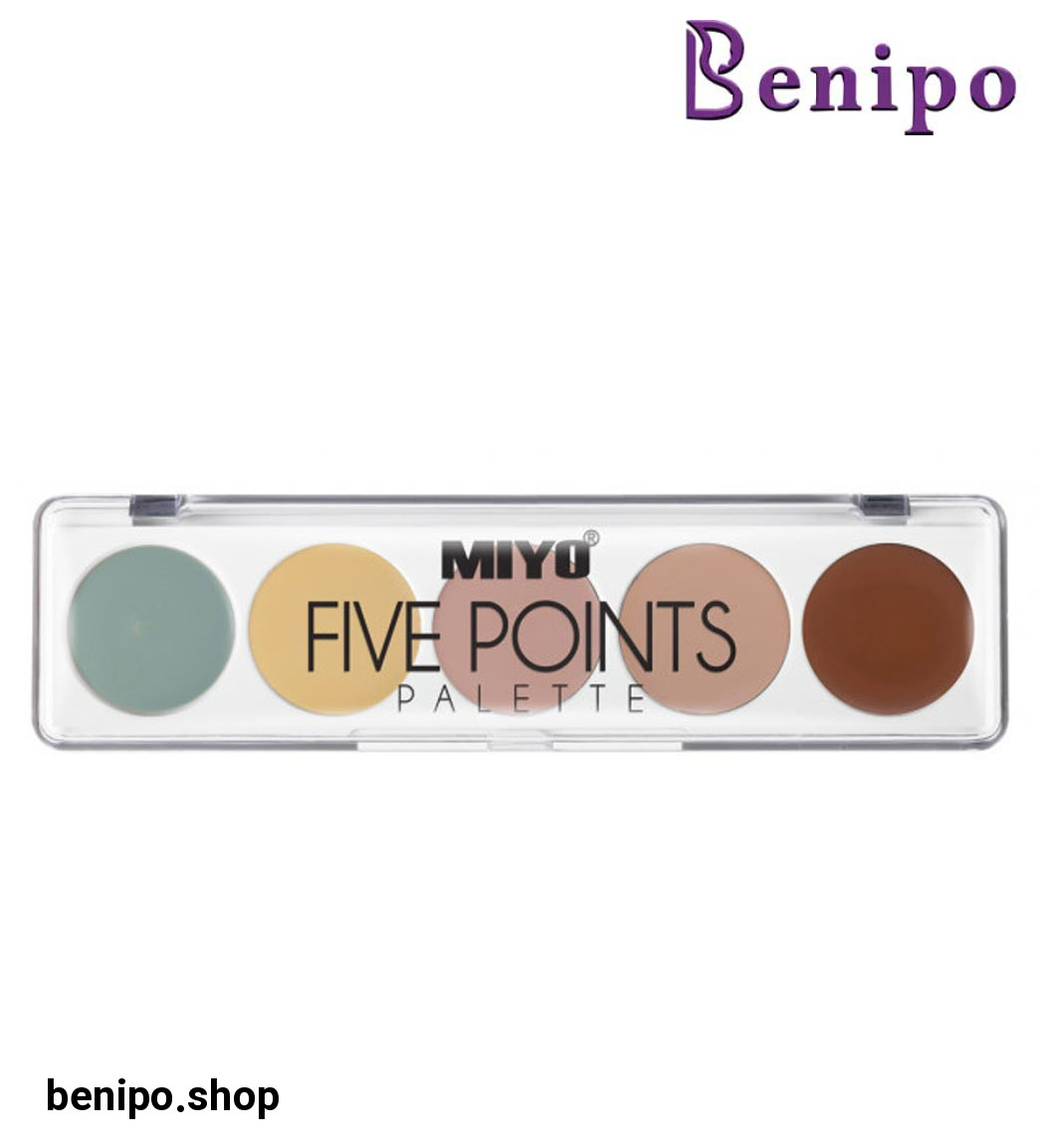 پالت پنج رنگ صورت کانسیلر