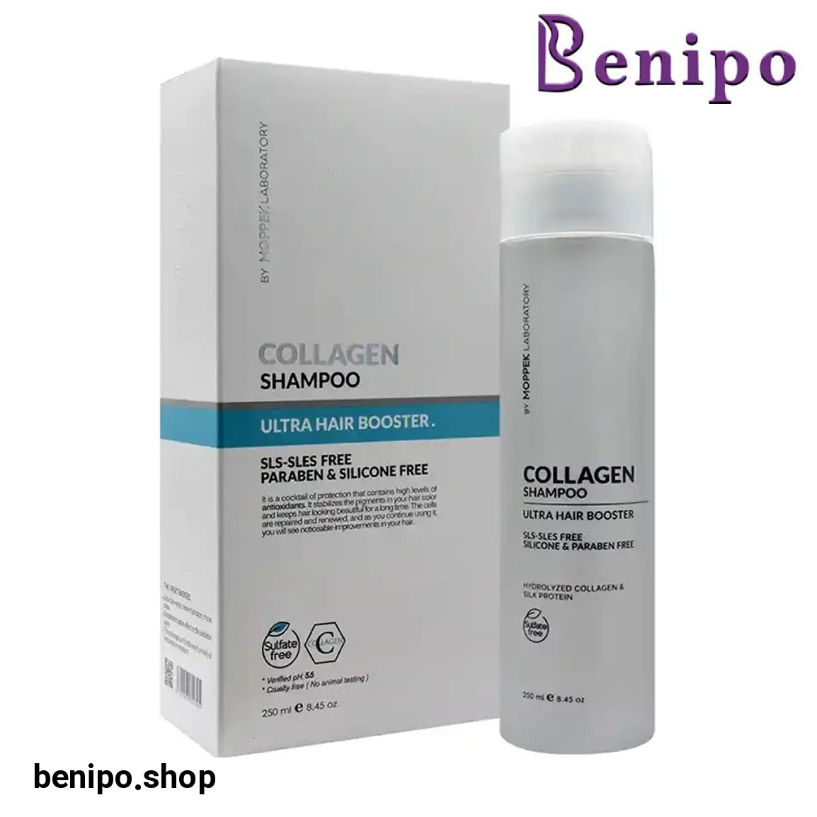 شامپو کلاژن فاقد سولفات حجم 250 میلی لیتر