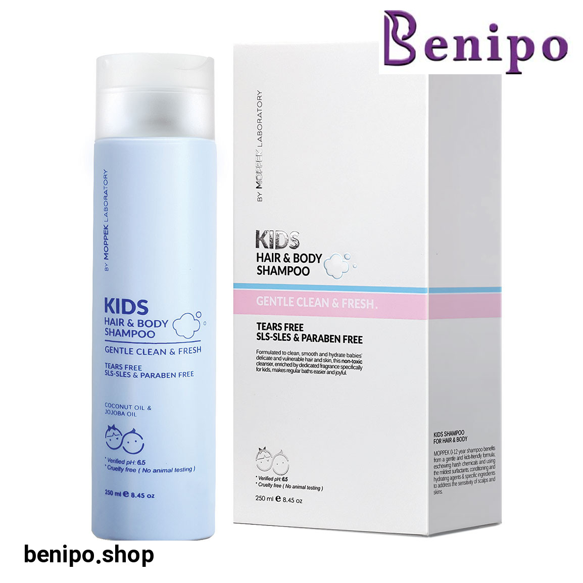شامپو سر و بدن کودک فاقد سولفات حجم 250 میلی لیتر