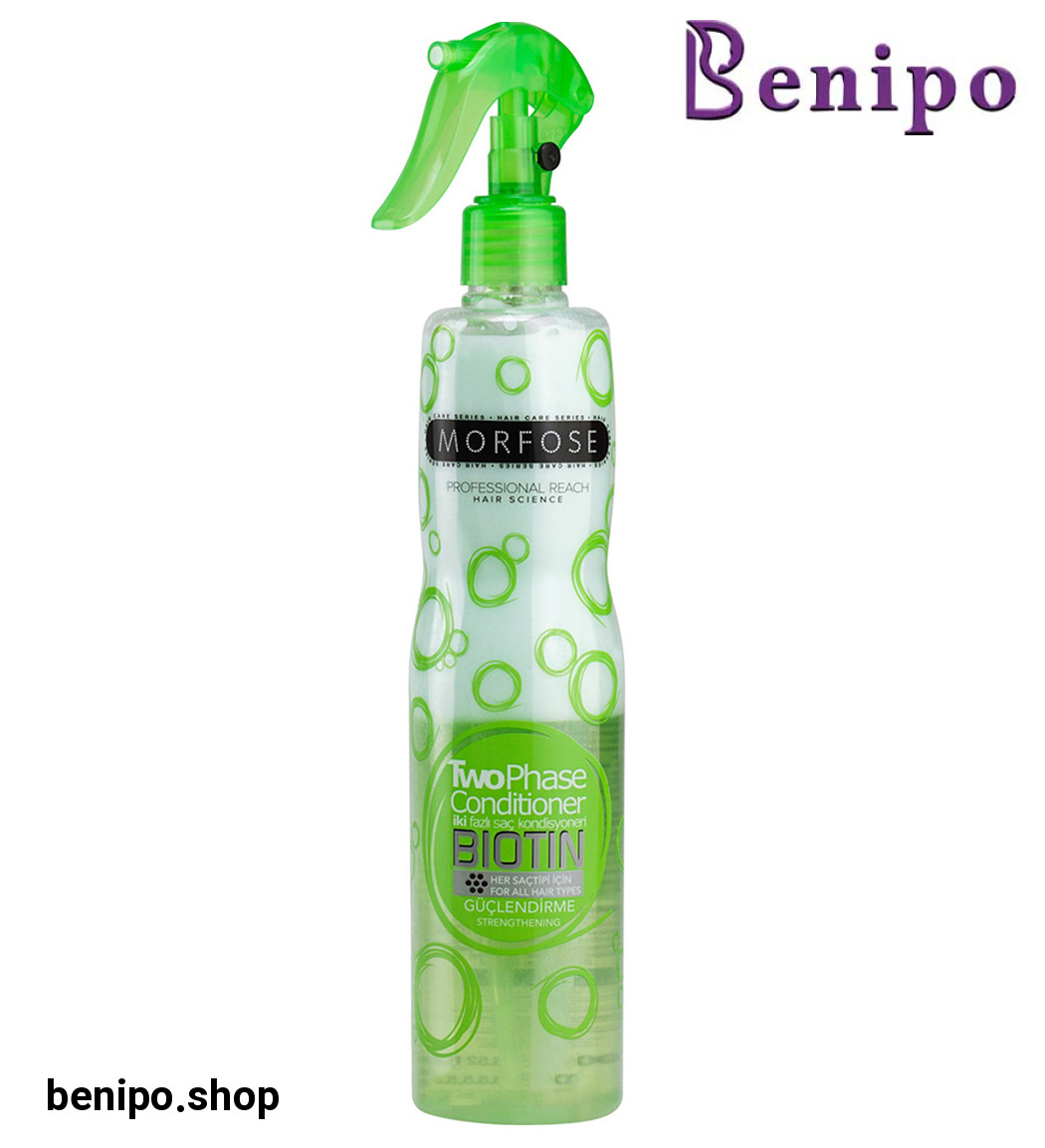 اسپری 2 فاز تغذیه کننده حاوی بیوتین مناسب موهای ضعیف حجم 400