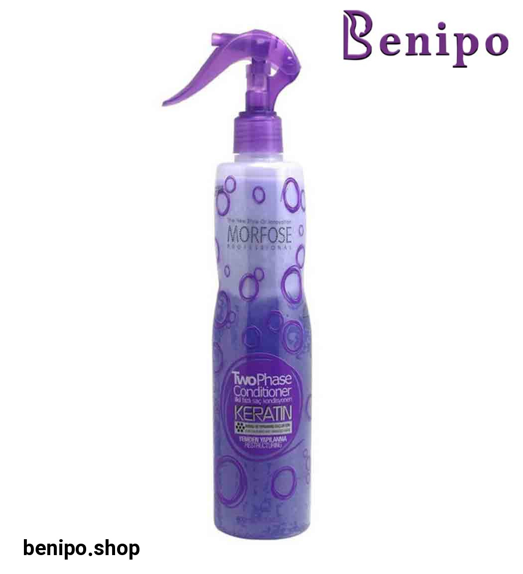 اسپری  فاز2 احیا و ترمیم کننده حاوی کرایتن مناسب موهای رنگ شده و صدمه دیده حجم 400 میل