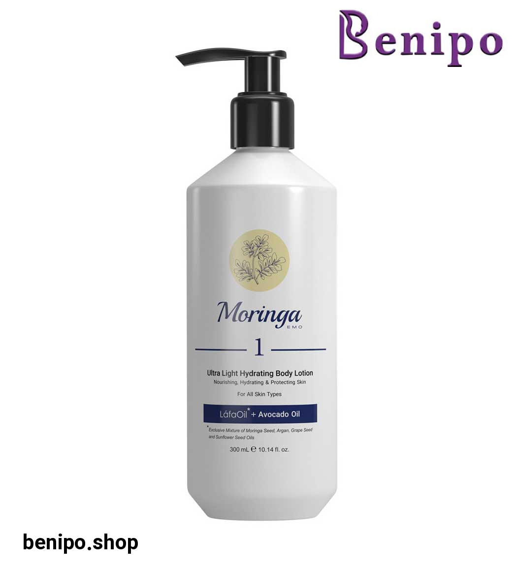 لوسیون بدن فوق سبک و آبرسان مناسب انواع پوست شماره 1 حجم 300میل