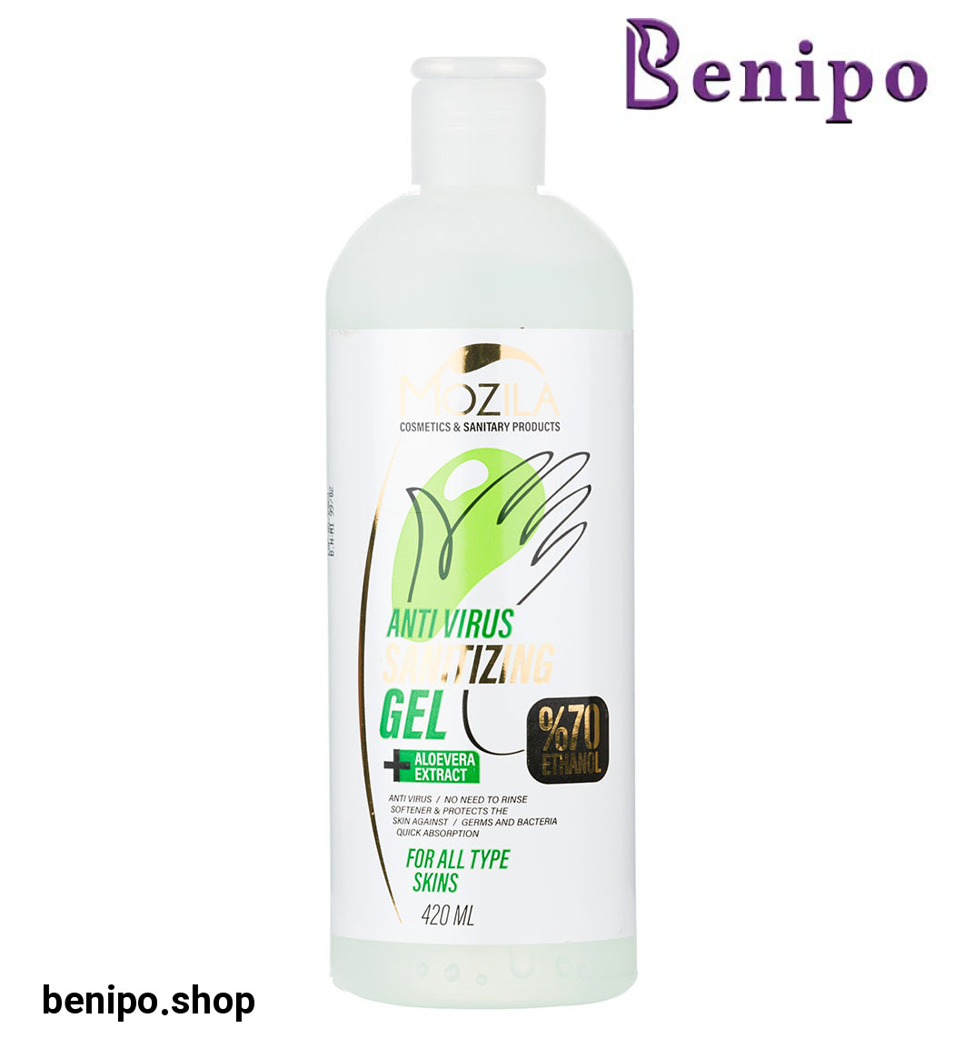 ژل ضدعفونی کننده دست حاوی عصاره آلوئه ورا 70درصد اتانول 420میل