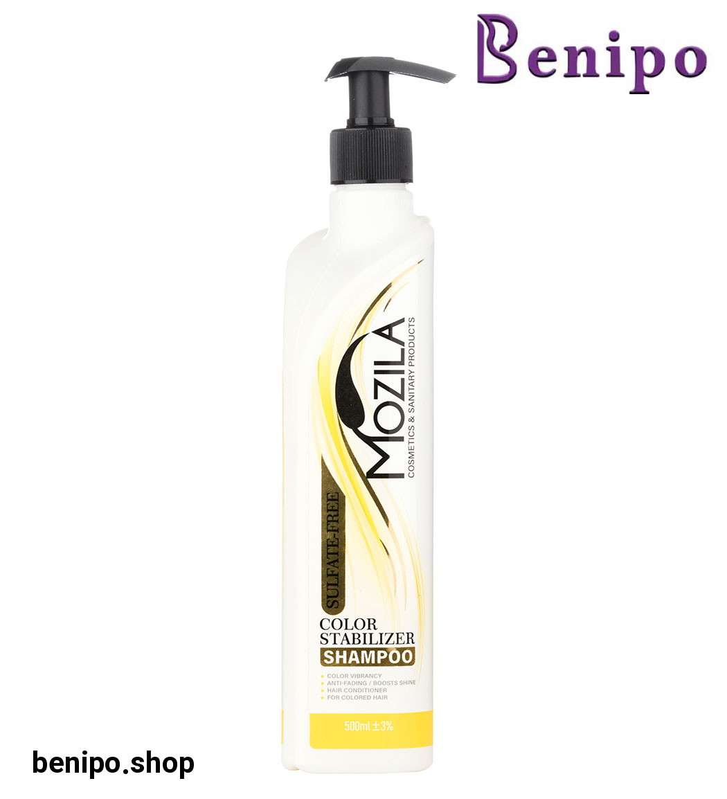 شامپو ملایم پمپی تثبیت کننده رنگ مو 500میل