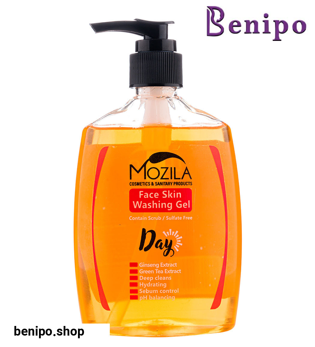 ژل شست و شو صورت  فاقد سولفات مناسب روز حاوی عصاره جینسینگ و چای سبز 300 میل