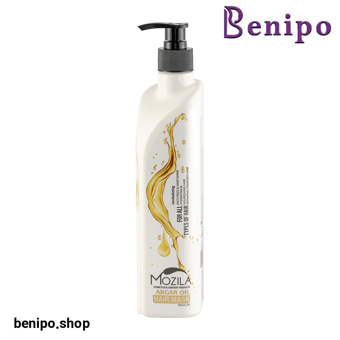 ماسک مو پمپی مغذی حاوی روغن آرگان500میل