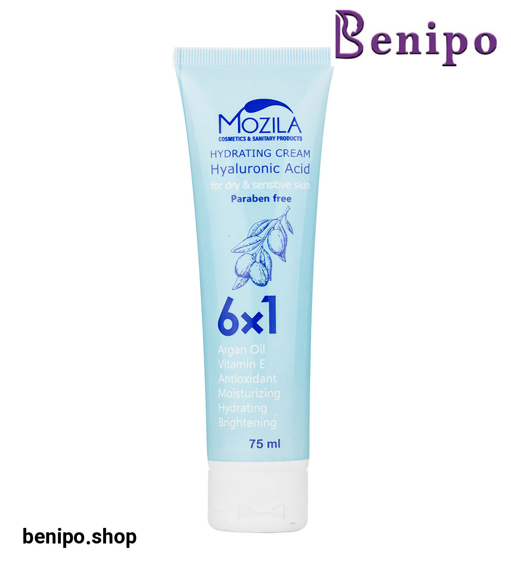 کرم آبرسان حاوی هیالورونیک اسید و روغن هسته آرگان مناسب پوست خشک و حساس 75میل