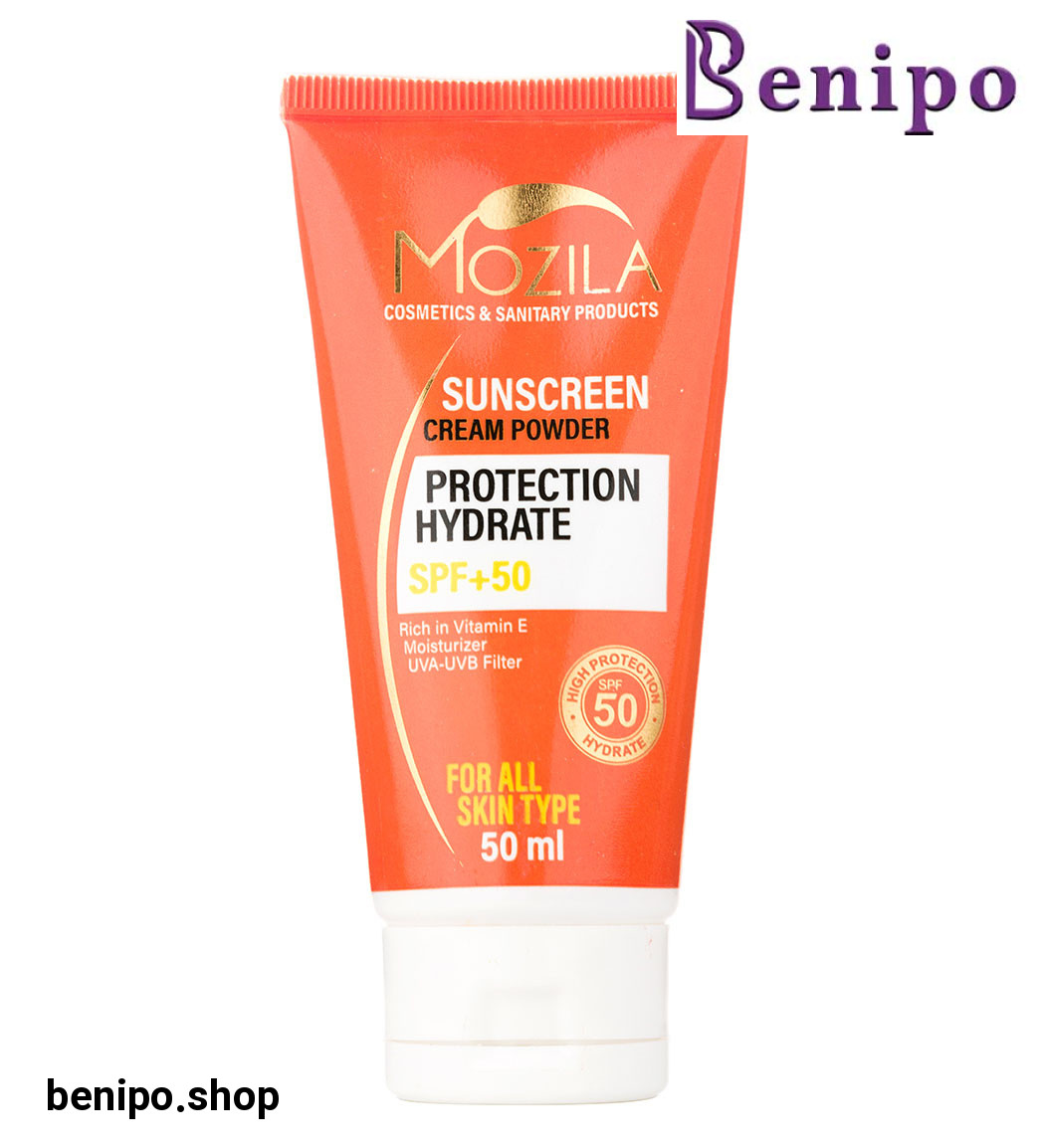 کرم ضد آفتاب spf50 کرم پودری 50میل