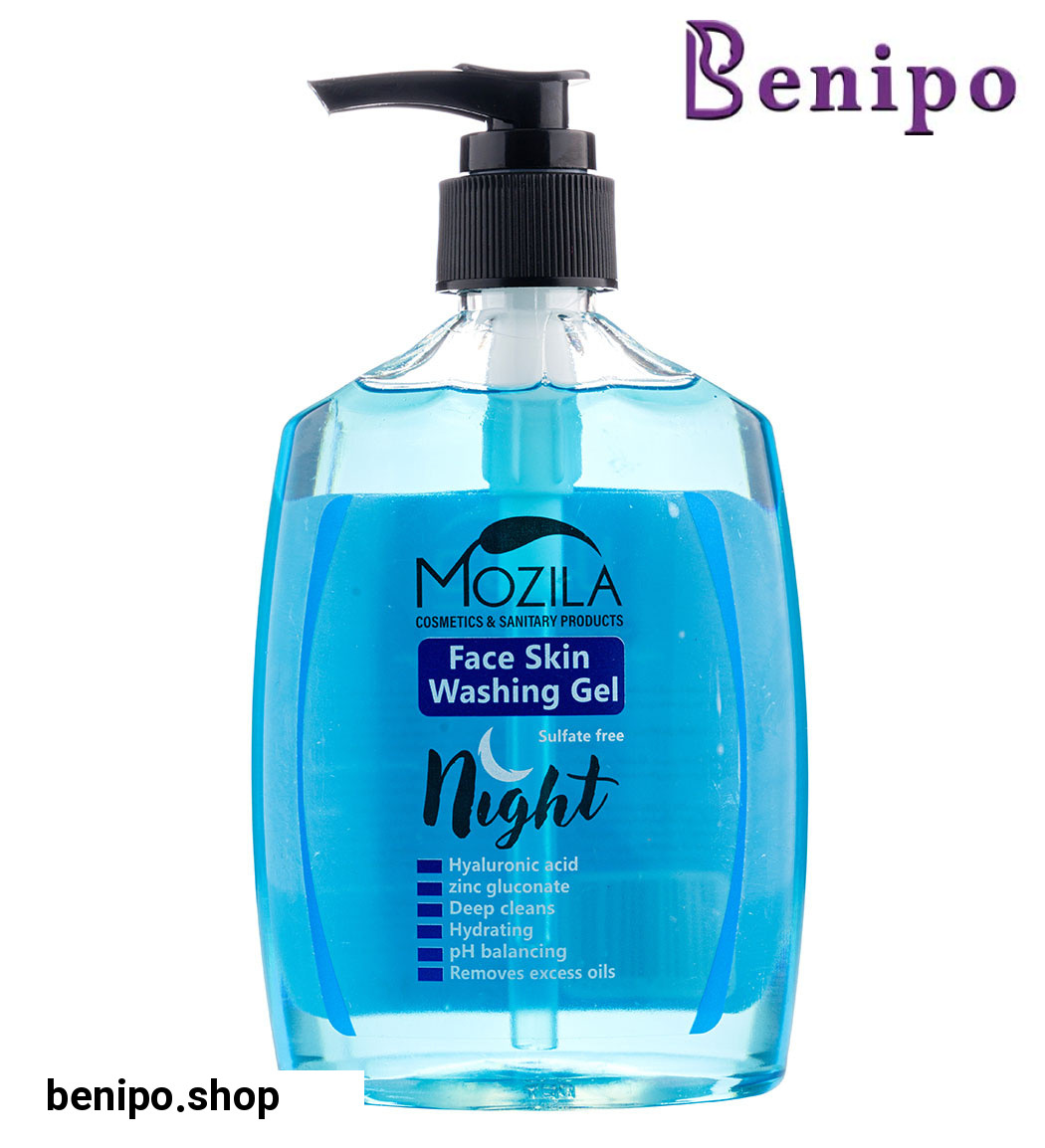 ژل شست و شو صورت فاقد سولفات مناسب شب حاوی هیالورونیک اسید و زینک گلوکونات  300 میل