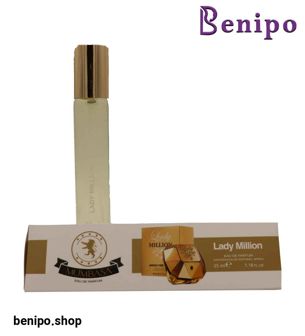 عطر جیبی زنانه مدل لیدی میلیون 35میل