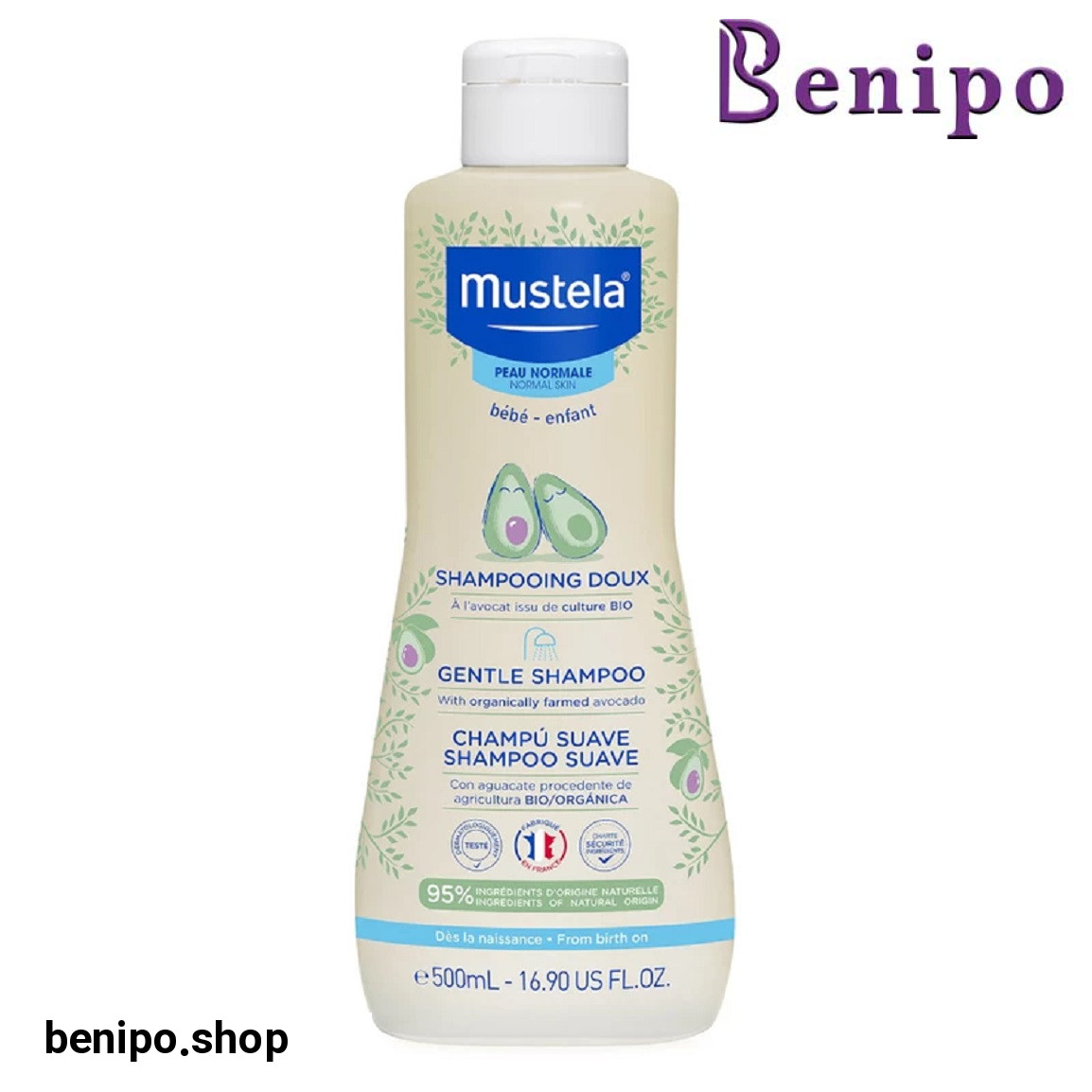 شامپو سر ملایم و بی اشک حجم 500 میلی لیتر