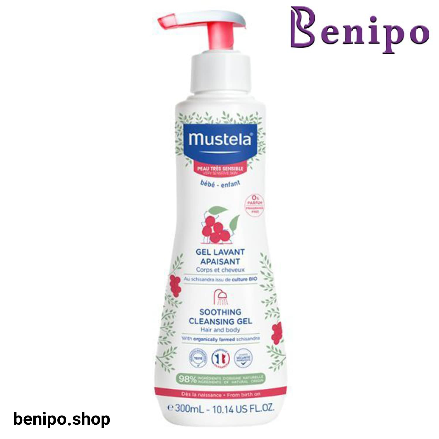 شوینده التیام بخش سر و بدن موستلا