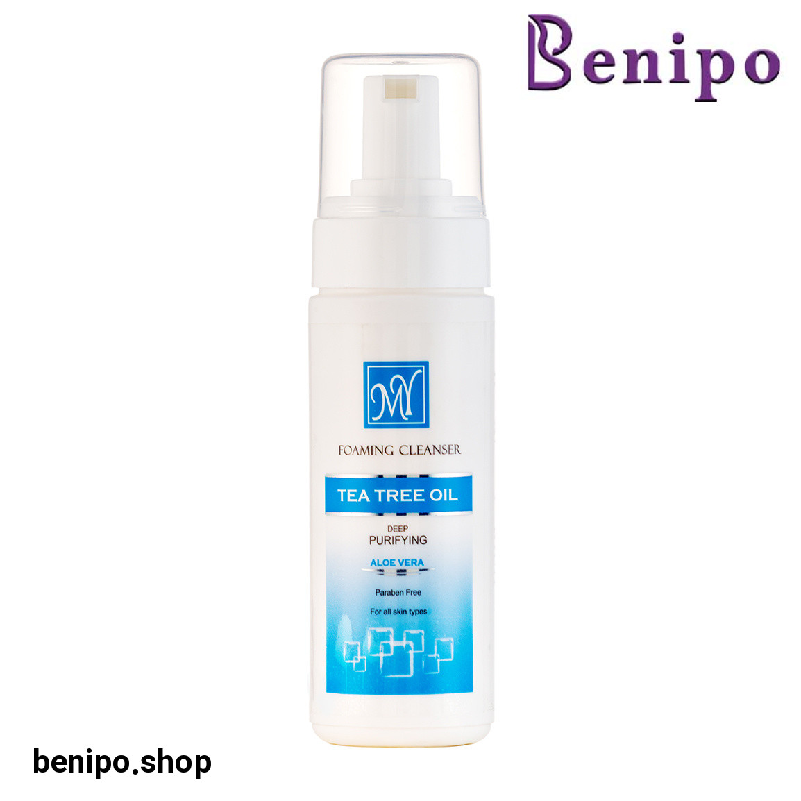 فوم پاک کننده صورت حاوی آلوئه ورا و روغن درخت چای 150میل