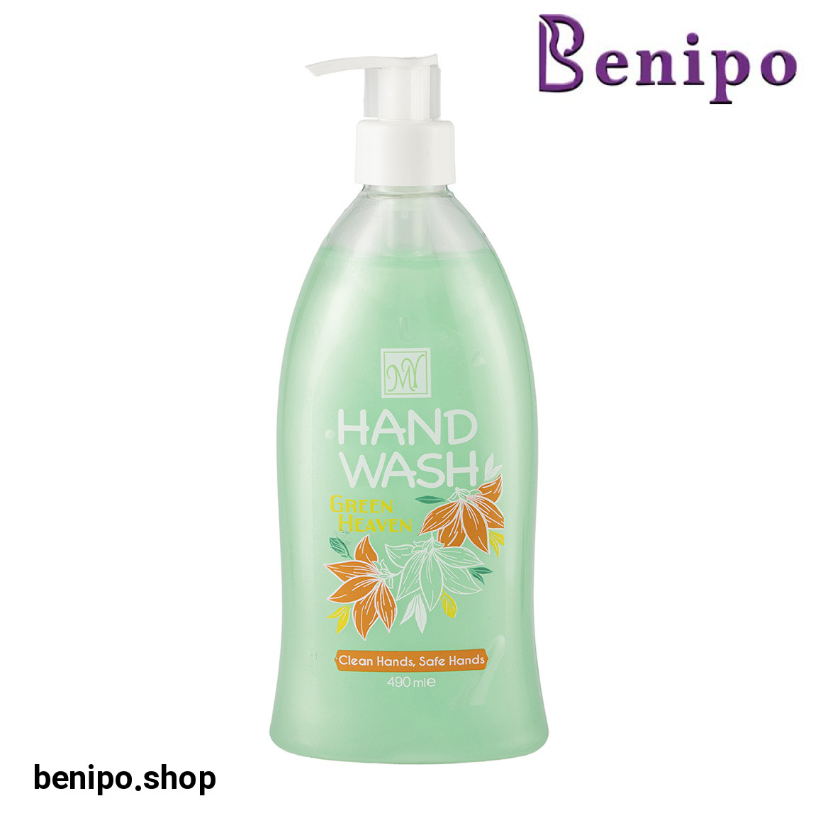 مایع دستشویی صدفی مدل سیب سبز حجم 490 میلی لیتر