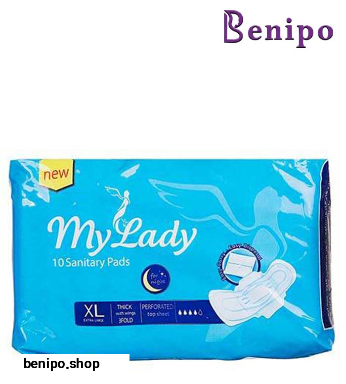 نوار بهداشتی بالدار مشبک خیلی بزرگ 10 عددی