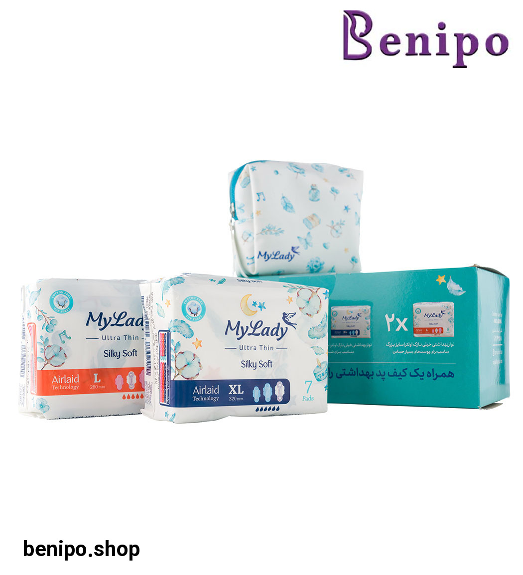 پک 4 عددی نواربهداشتی مدل Silky Soft به همراه کیف