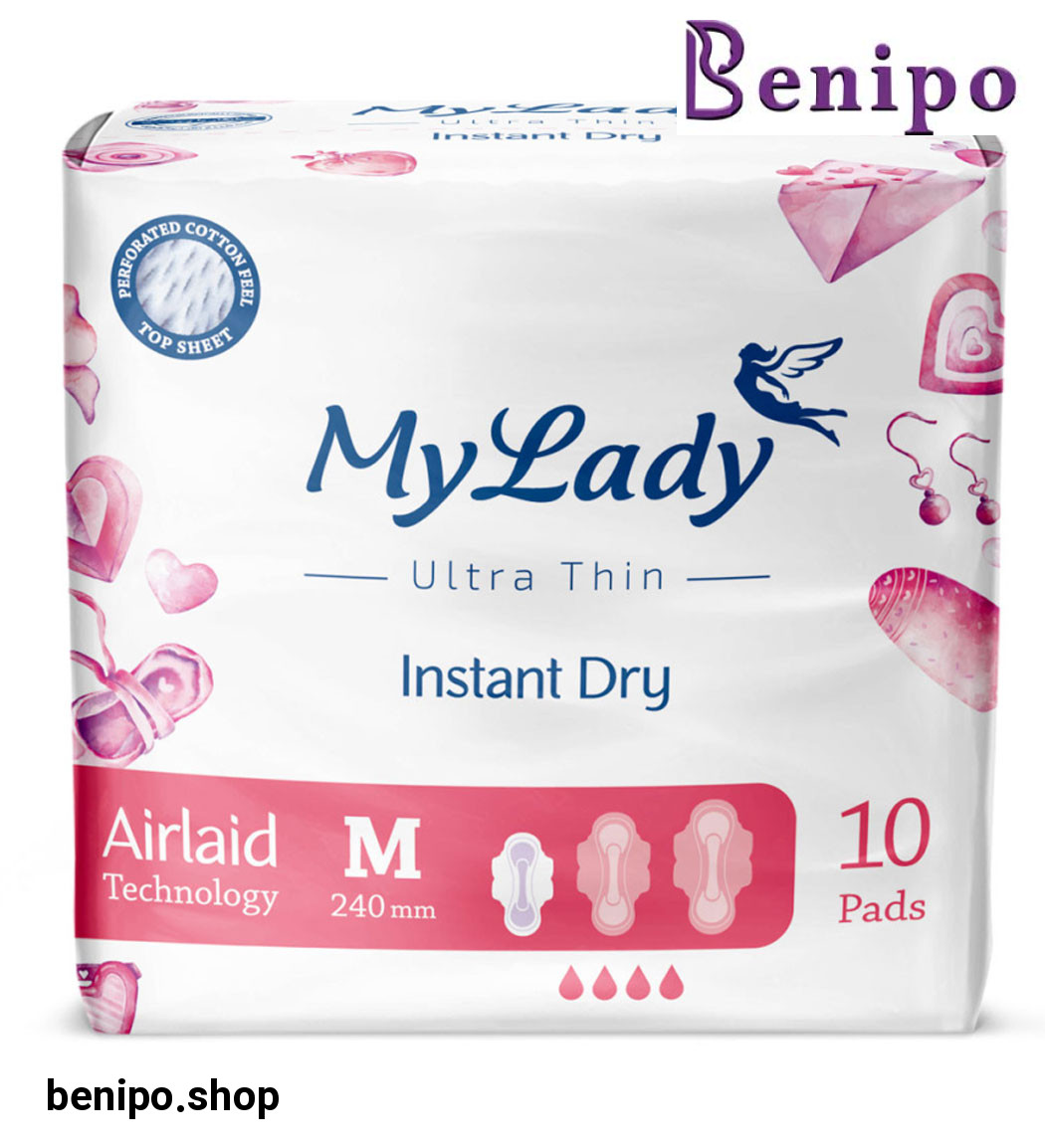 پک 5 عددی نواربهداشتی اولترا مدل همیشه خشک سایز متوسط 10عددی