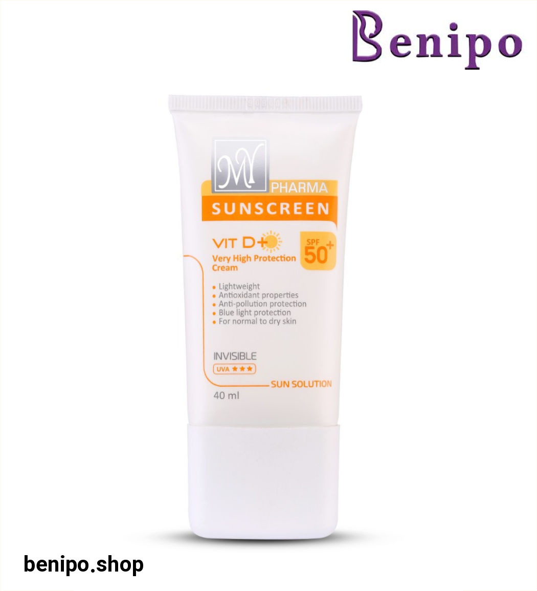 کرم ضد آفتاب SPF50 سان سلوشن مناسب انواع پوست بی رنگ 40میل