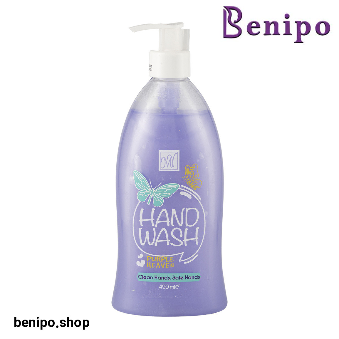 مایع دستشویی صدفی مدل بنفش حجم 490 میلی لیتر