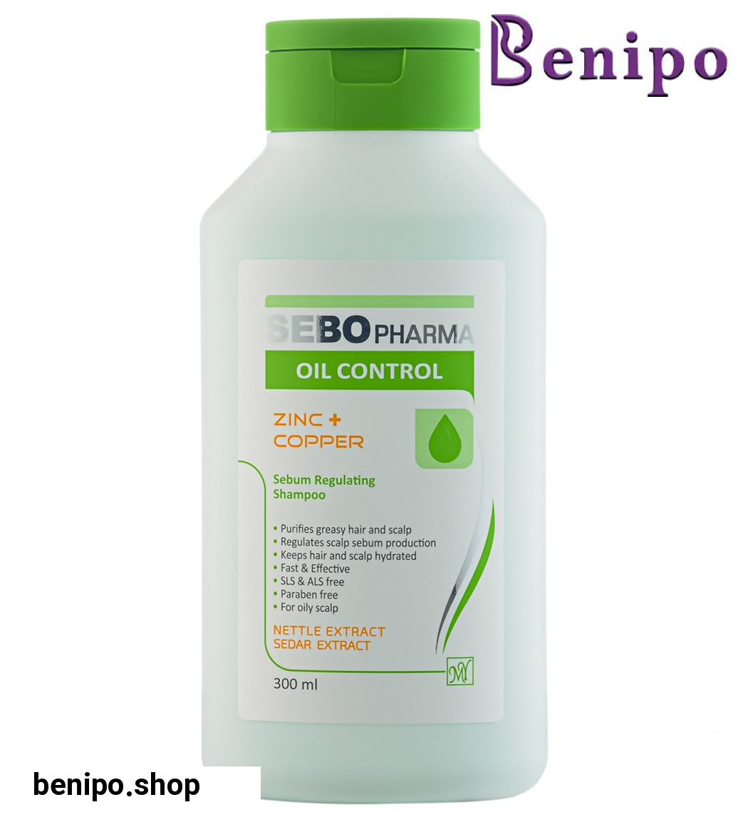 شامپو متعادل کننده چربی مو سبو فارما حجم 300میل
