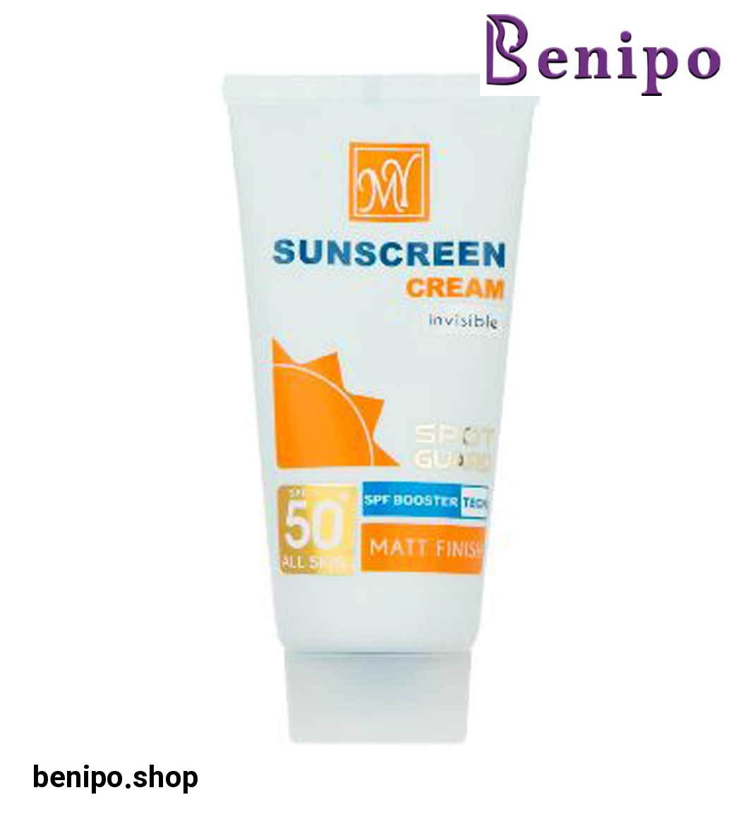 کرم ضد آفتاب بدون رنگ و مات 4 کاره مدل Spot Guard مناسب انواع پوست 50میل