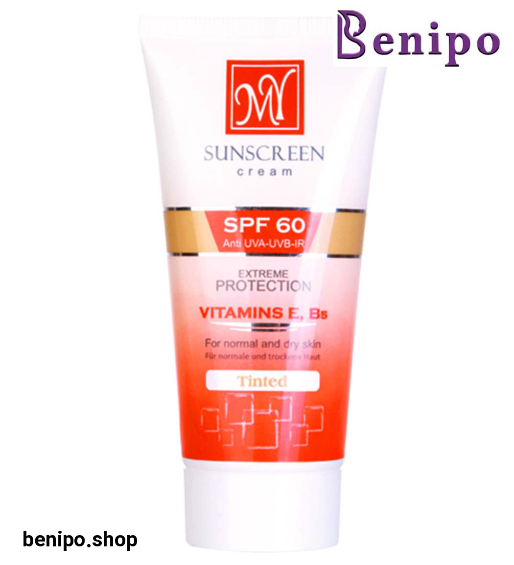 کرم ضد آفتاب اس پی اف 60 با رنگ طبیعی