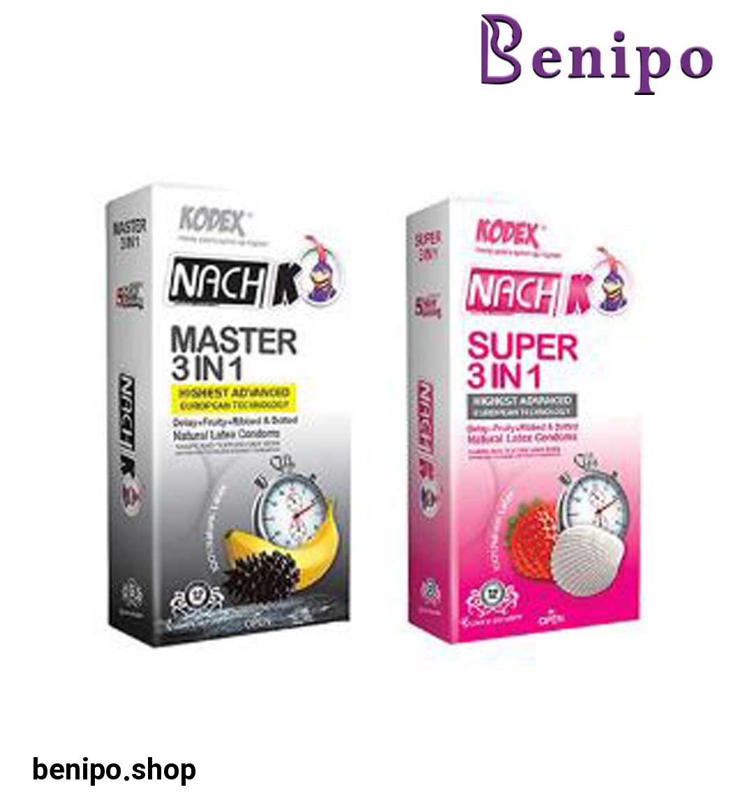 کاندوم مدل تاخیری و خاردار 3IN1 مجموعه 2 عددی