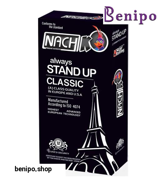 کاندوم 12 عددی ساده مدل آلویز استند آپ کلاسیک