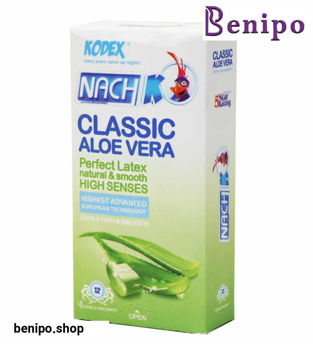 کاندوم 12 عددی بسیار نازک و روان کننده مدل کلاسیک آلوئه ورا