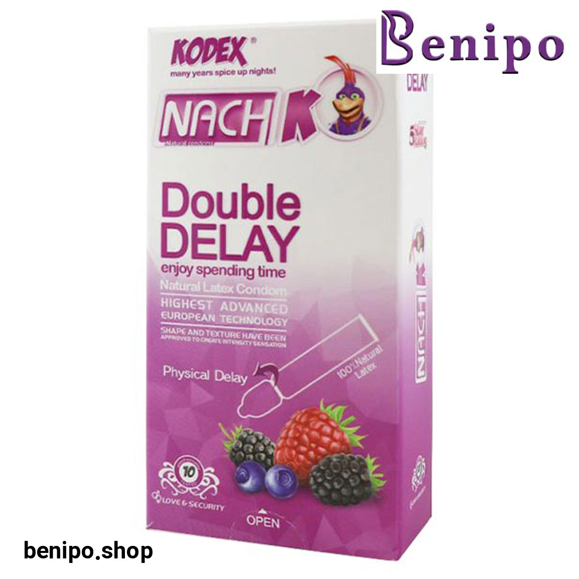 کاندوم 10 عددی تاخیری فیزیکی نازک مدل Double Delay
