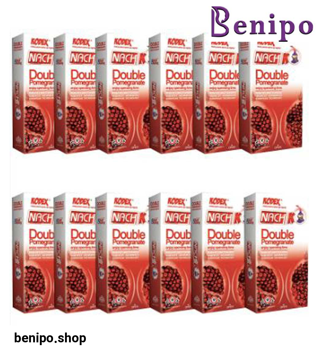 پک 12 عددی کاندوم مدل Double Pomogranet