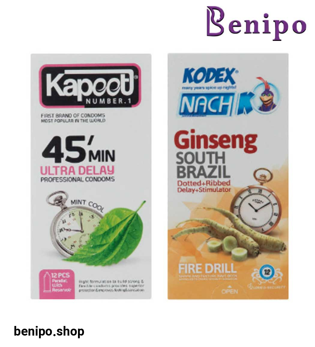 کاندوم کاپوت مدل Minutes 45 به همراه کاندوم Ginseng