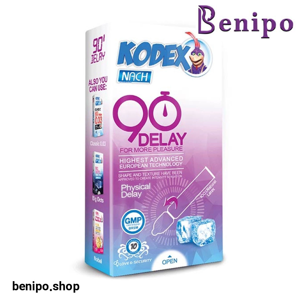 کاندوم مدل Ice Double Delay بسته 10 عددی