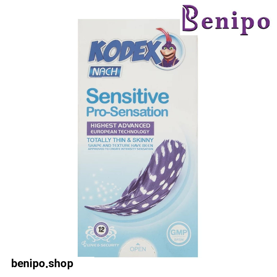 کاندوم 12 عددی بسیار نازک مدل سنسیتیو پرو سنسیشن