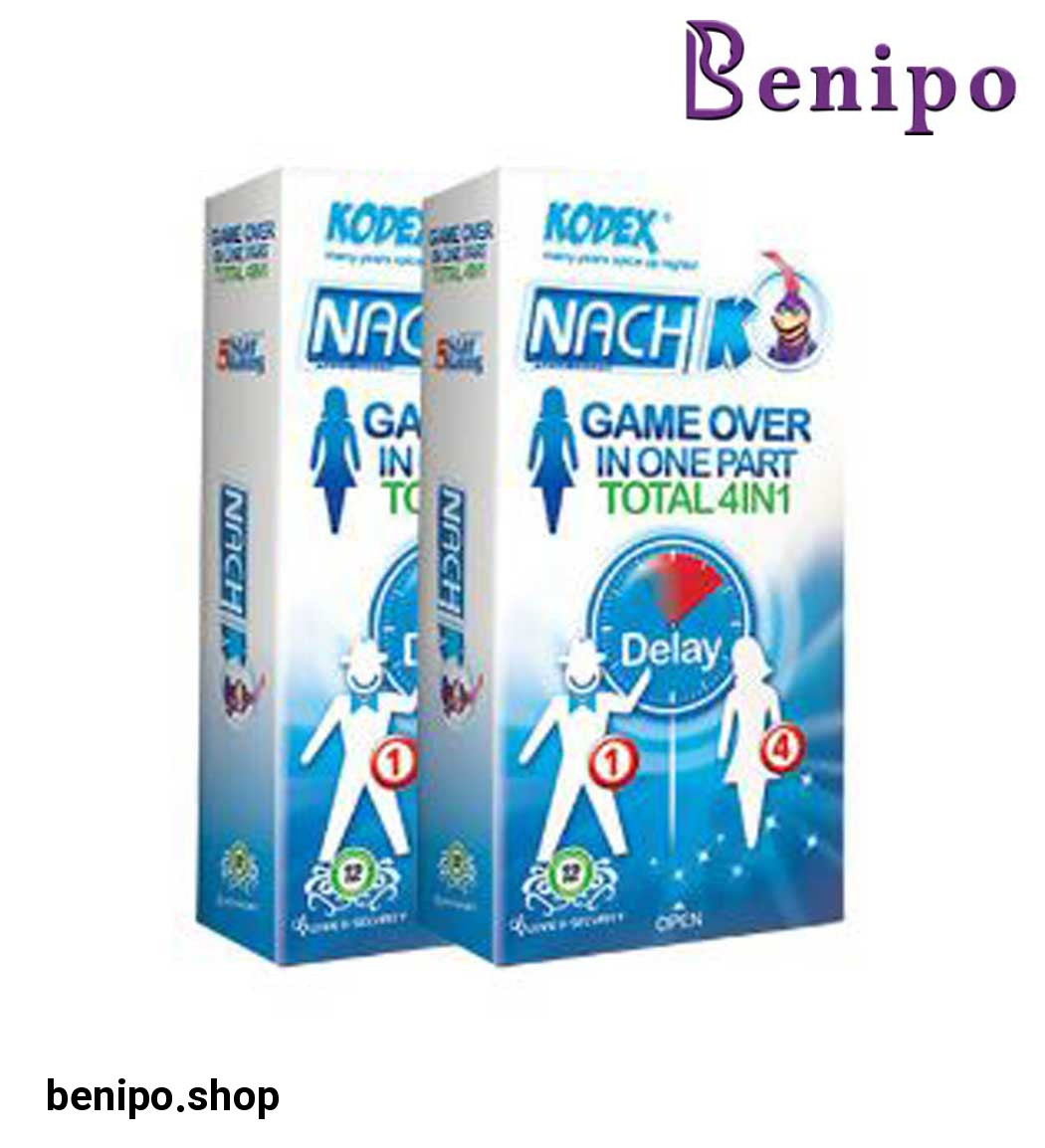 کاندوم تحریک کننده بانوان مدل Game Over In One Part Total 4in1 دو بسته 12 عددی
