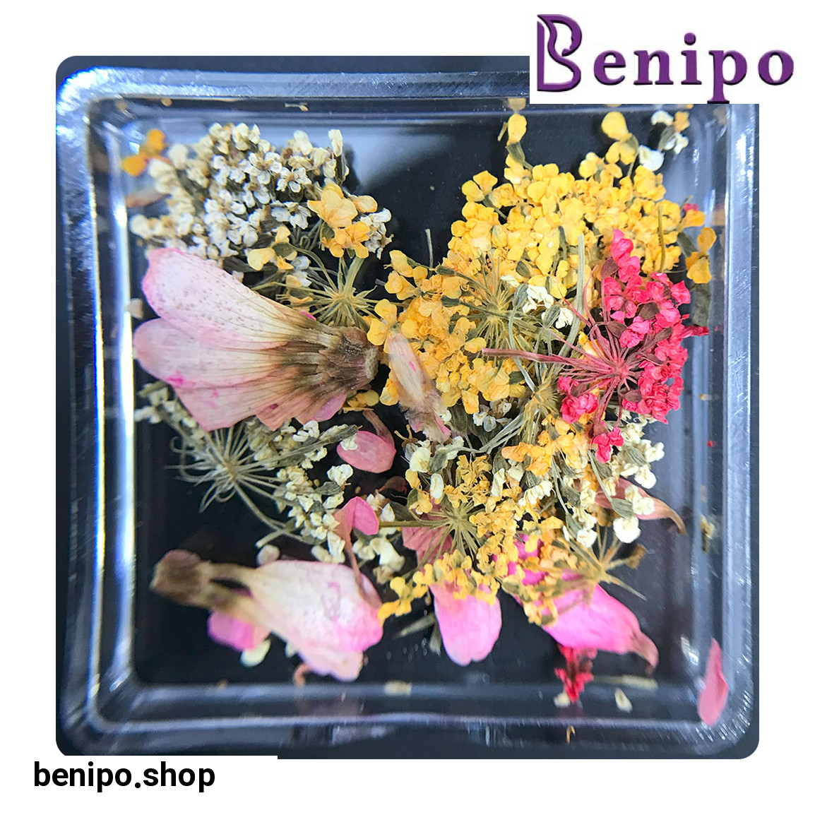 دیزاین گل خشک ناخن مدل FN03