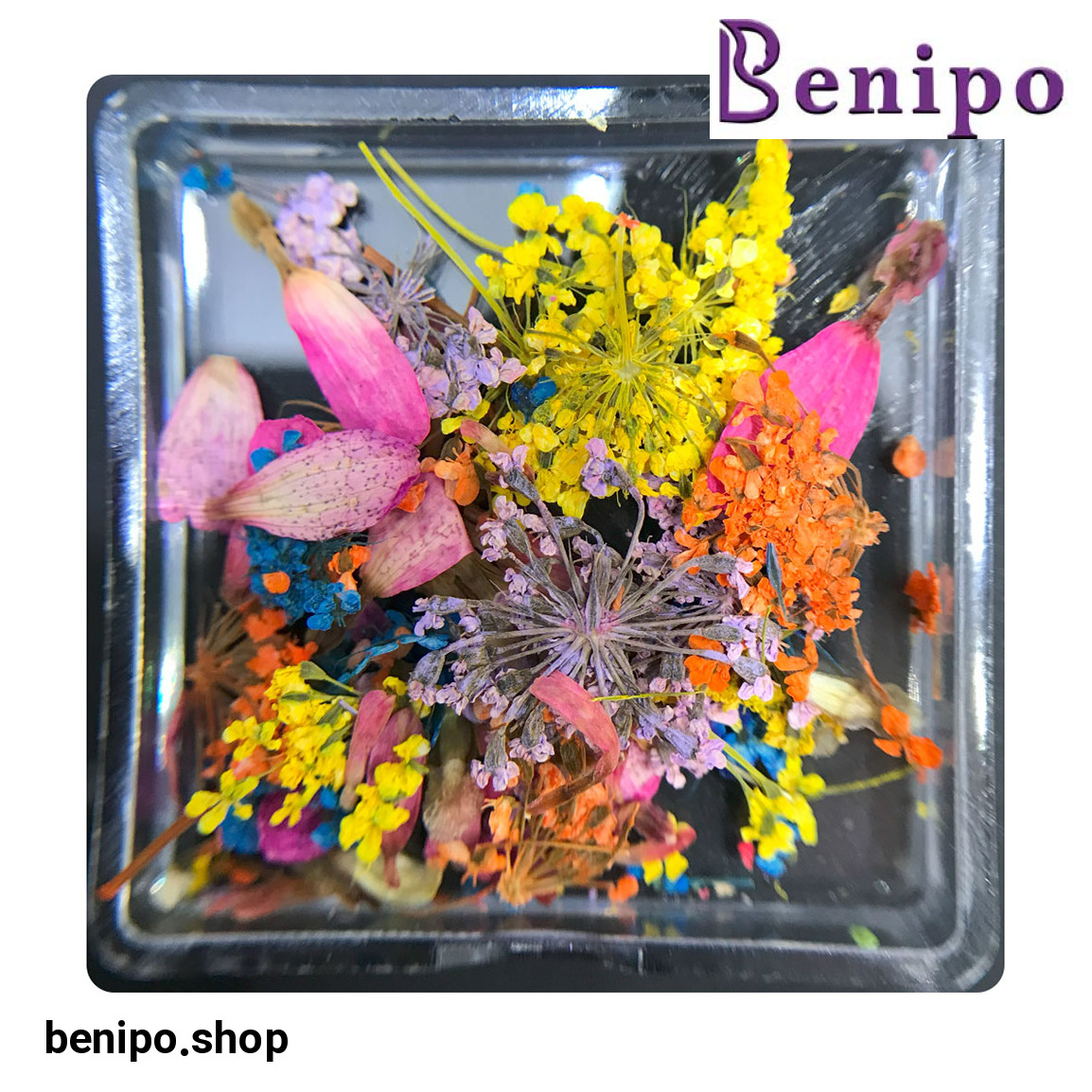 دیزاین گل خشک ناخن مدل FN07