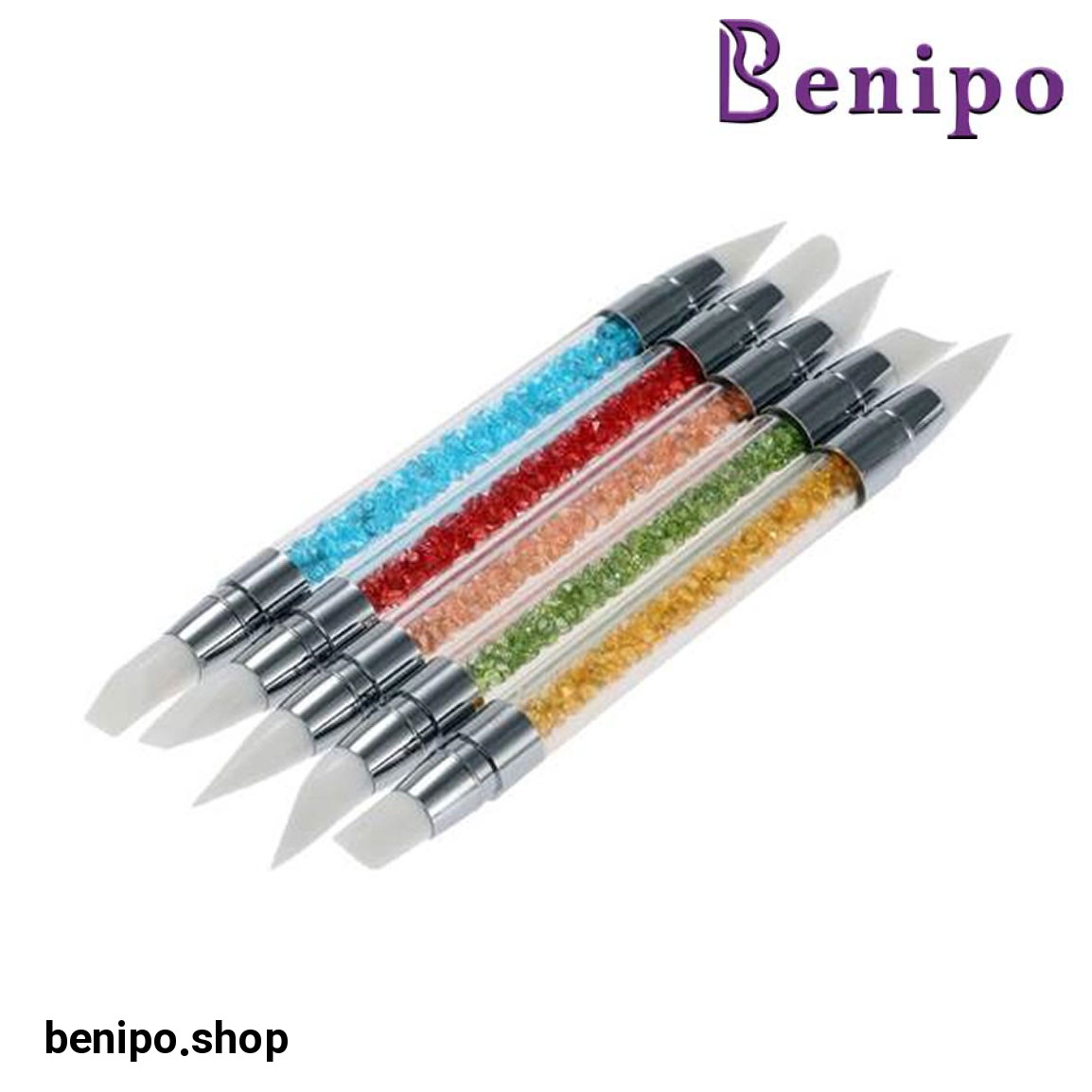 قلم طراحی ناخن سیلیکونی مدل 74406 بسته 5 عددی