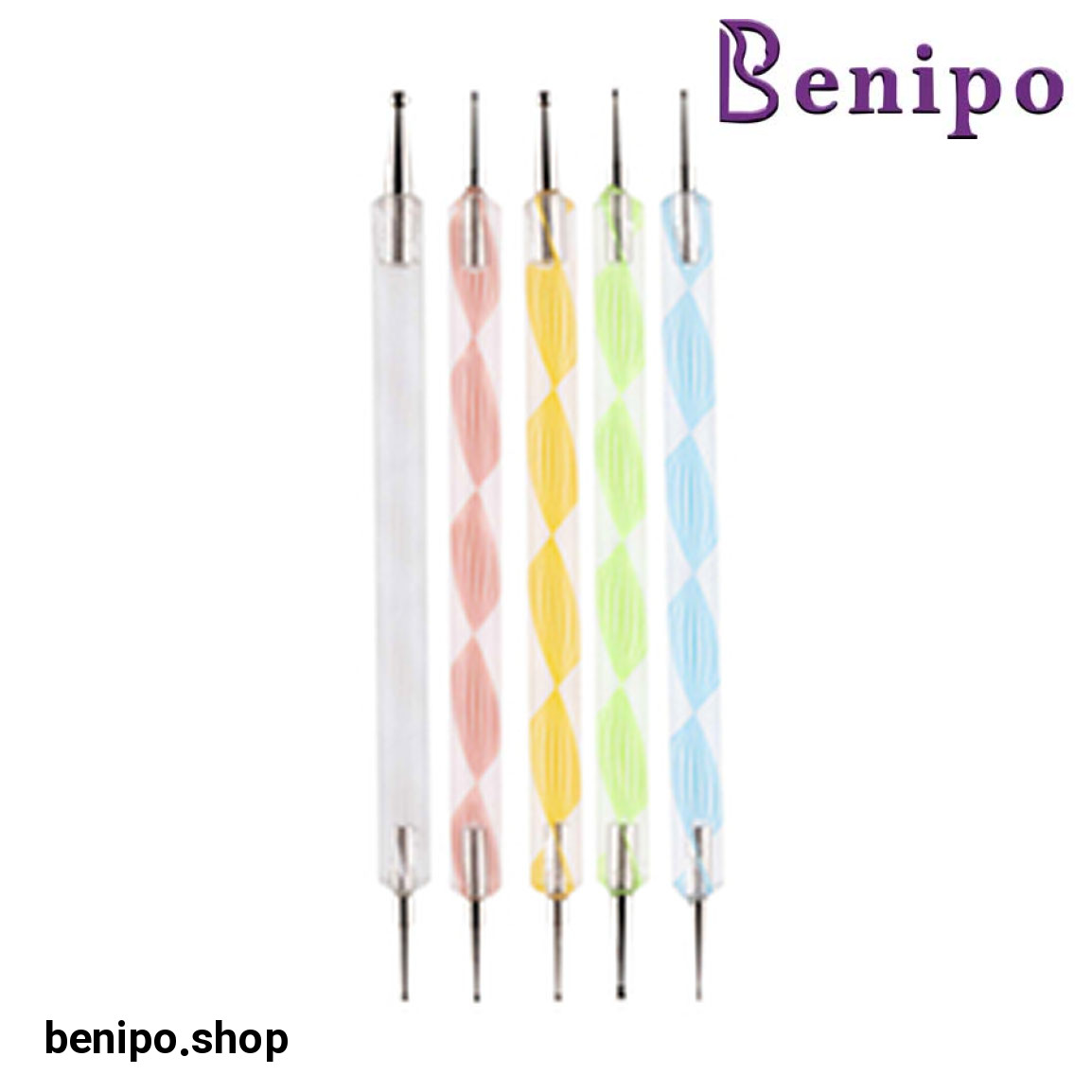 قلم طراحی ناخن مدل Doting بسته 5 عددی